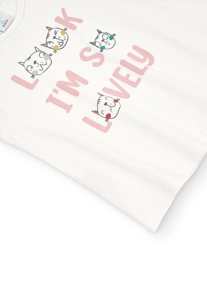 Pyjama bi matiere pour fille