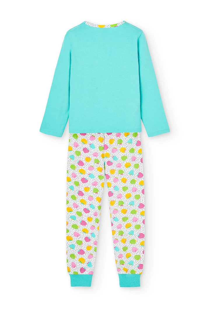 Pijama punto elástico de niña - orgánico