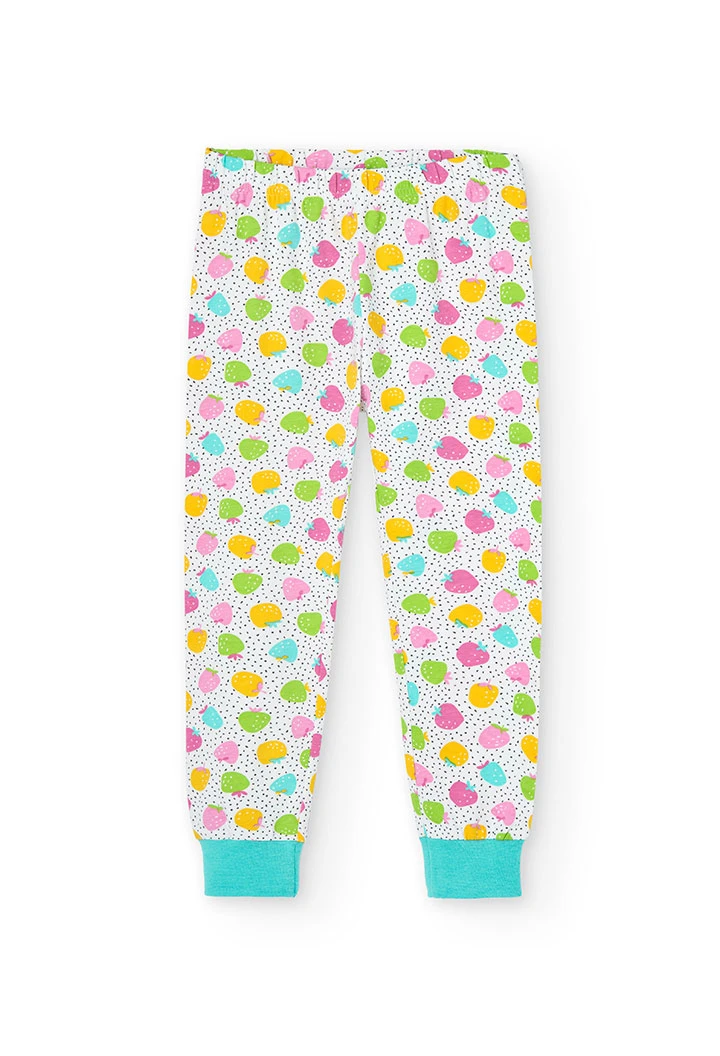 Pigiama punto elastico per ragazza - organico