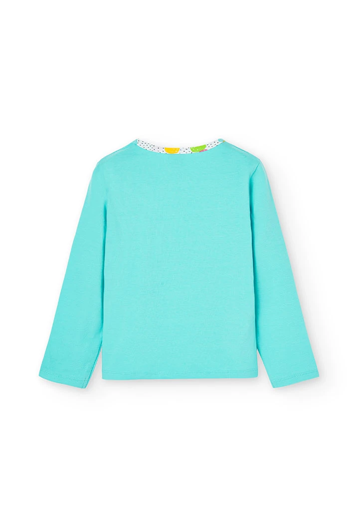 Stretch knit pyjamas for girl - organic