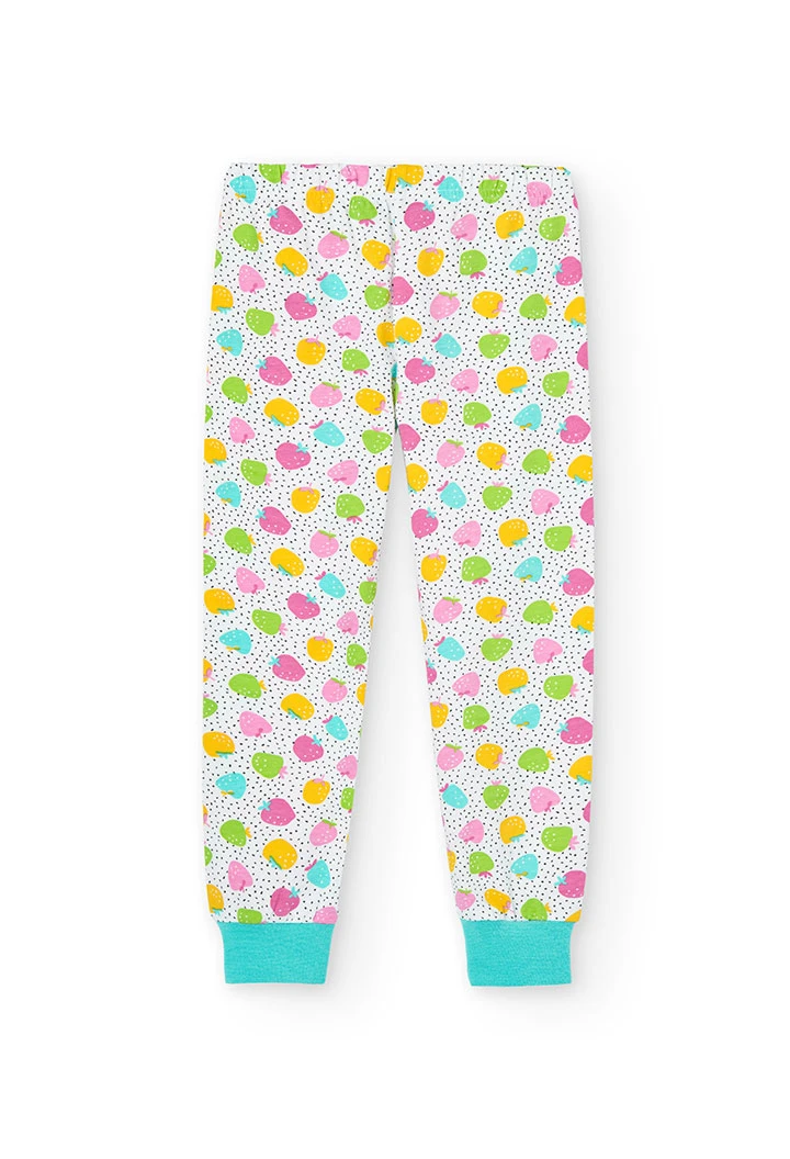 Pigiama punto elastico per ragazza - organico