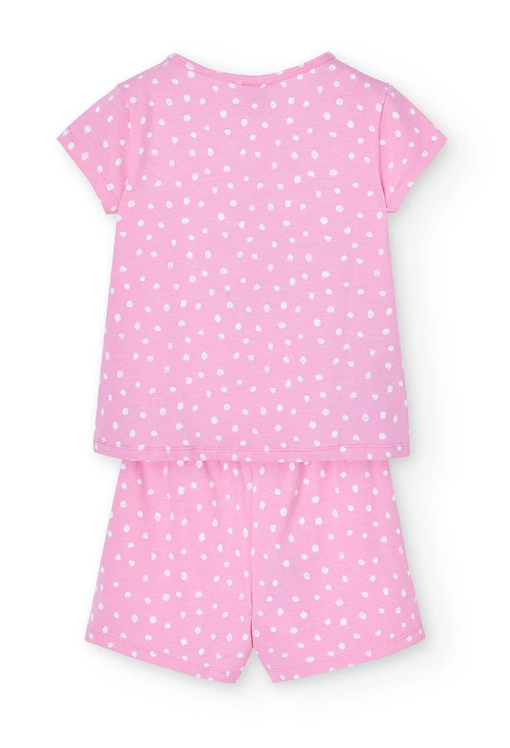 Pijama punto corto de niña - orgánico