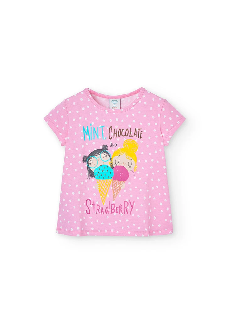 Pijama malha para menina - orgânico