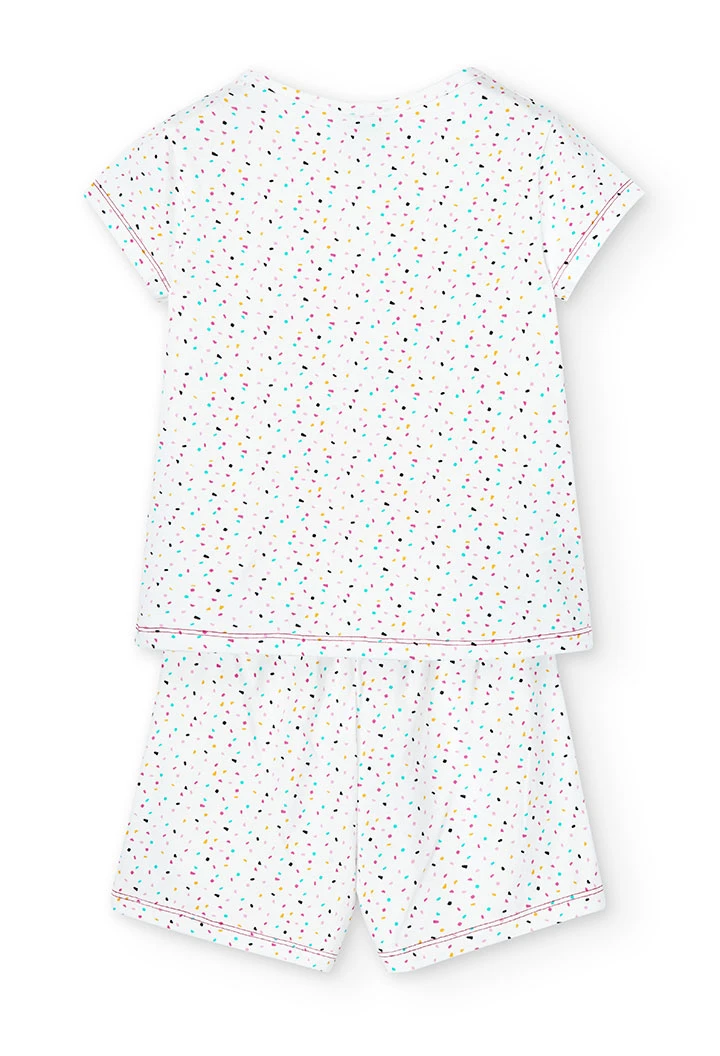 Pijama malha elástica para menina - orgânico