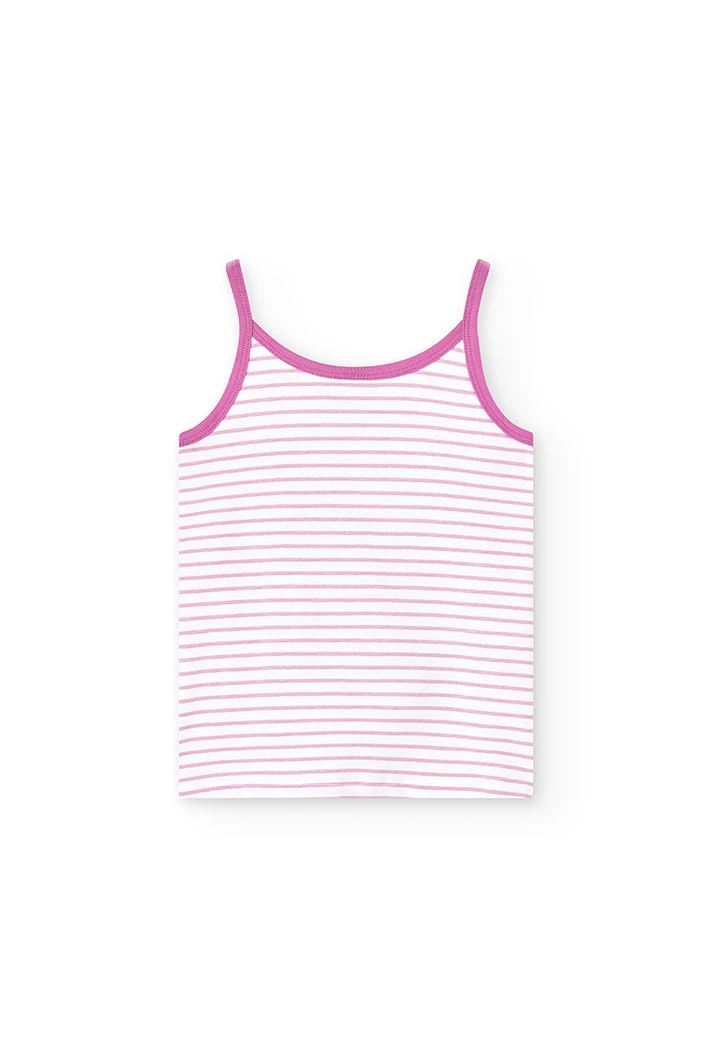 Pigiama punto elastico per ragazza - organico