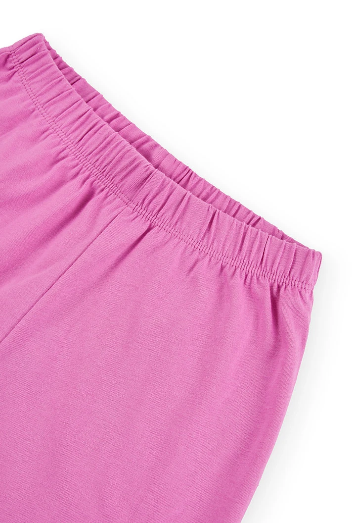 Pigiama punto elastico per ragazza - organico