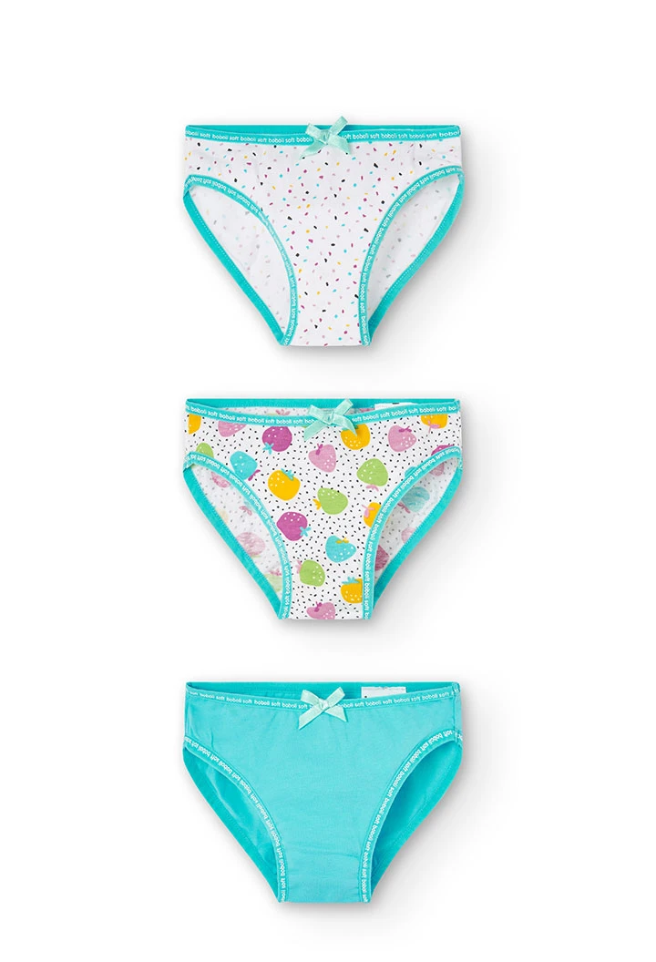 Pack 3 slip per ragazza - organico