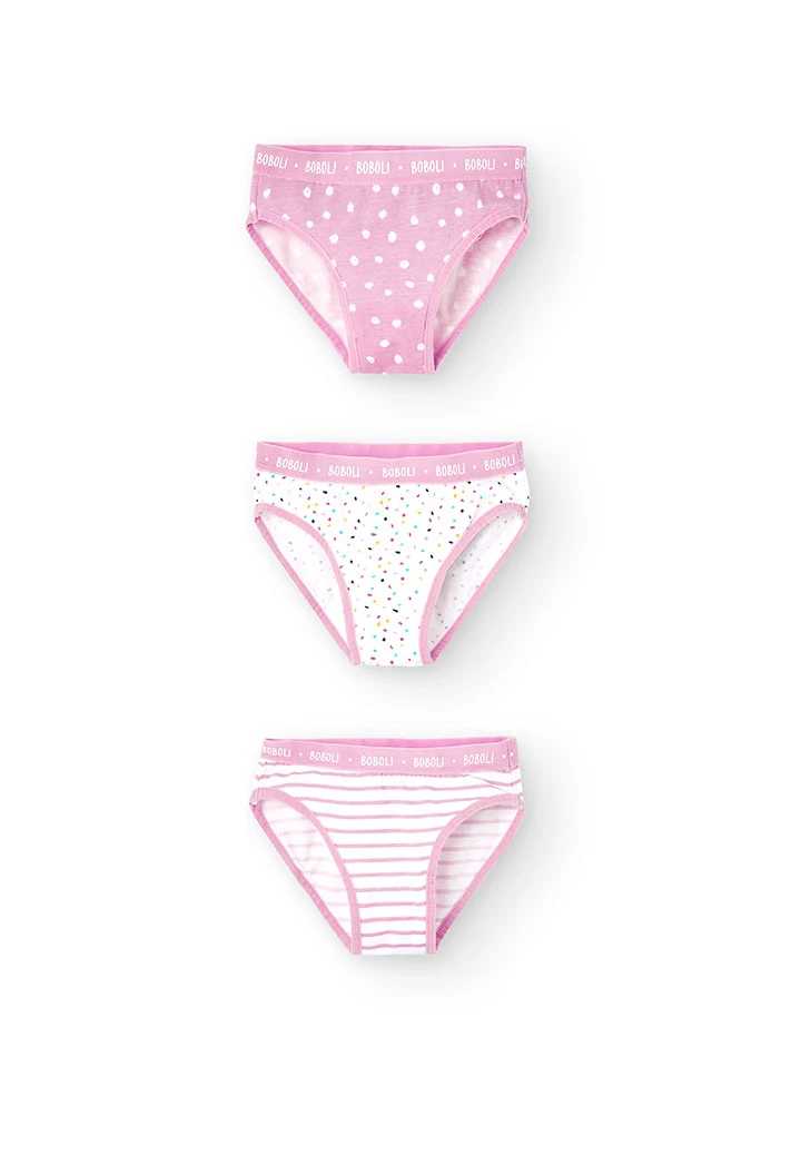 Pack 3 slip per ragazza - organico