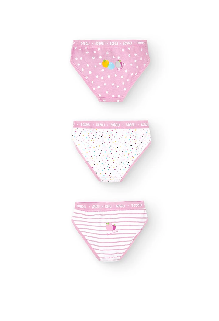 Pack 3 slip per ragazza - organico