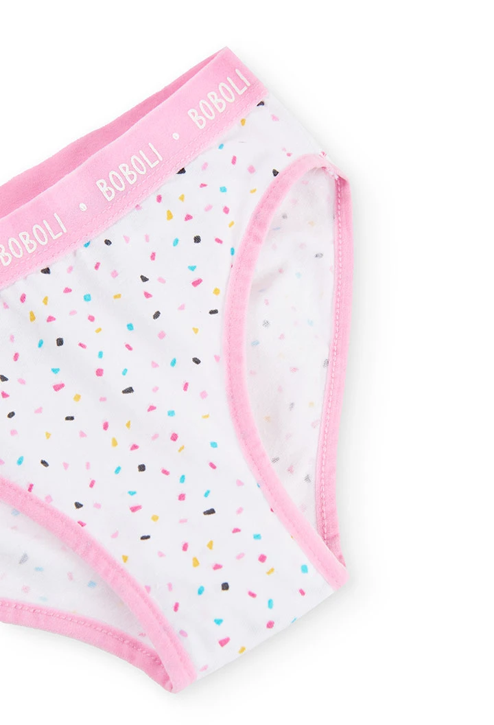 Pack 3 knickers for girl - organic