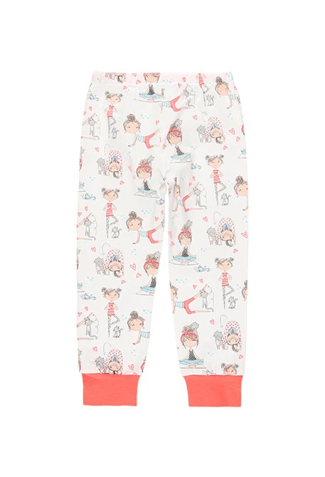 Pijama de punt de nena estampat en vermell