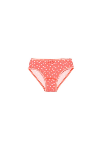 Pack of 3 red printed knickers for girls