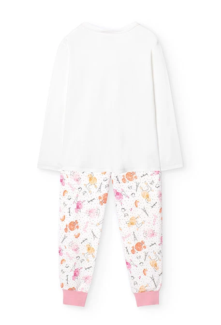 Pijama para menina em branco