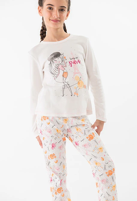 Pyjama fille coton sale