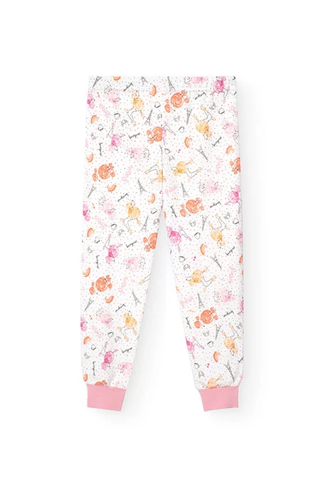 Pijama para menina em branco