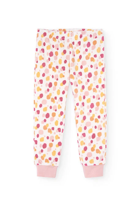 Pyjama en velours rose pour fille