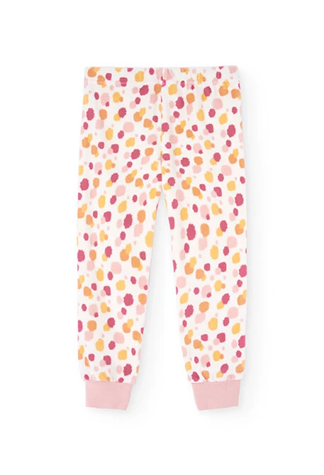 Pyjama en velours rose pour fille