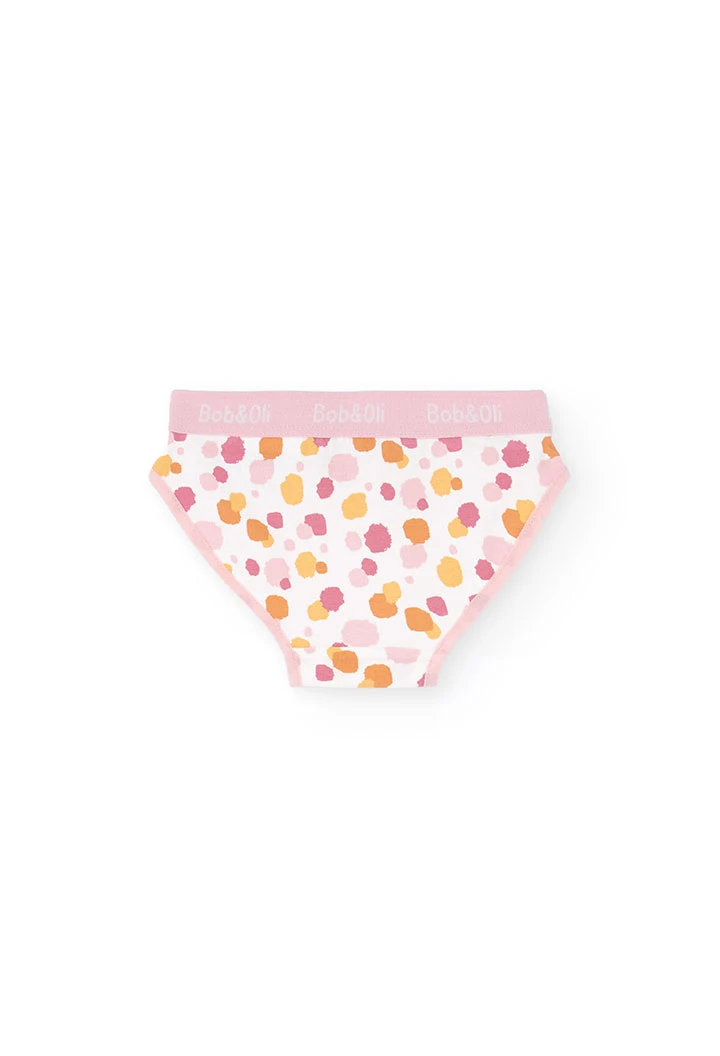 Pack of three pink knickers for girls