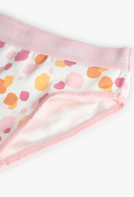 Pack of three pink knickers for girls