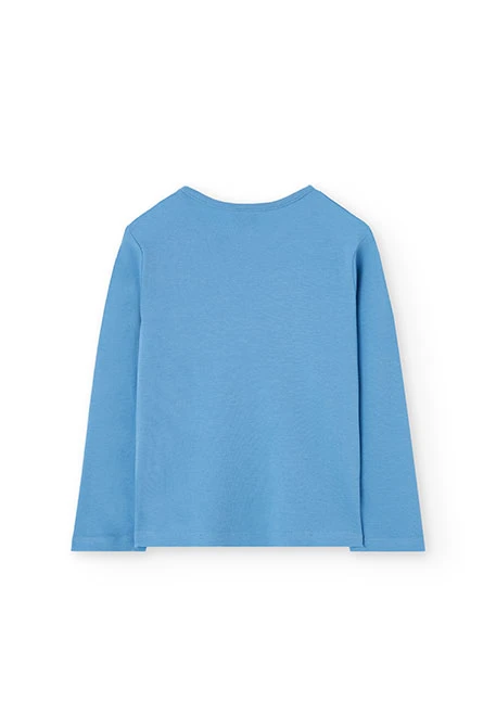 Velvet pyjamas for girls in blue