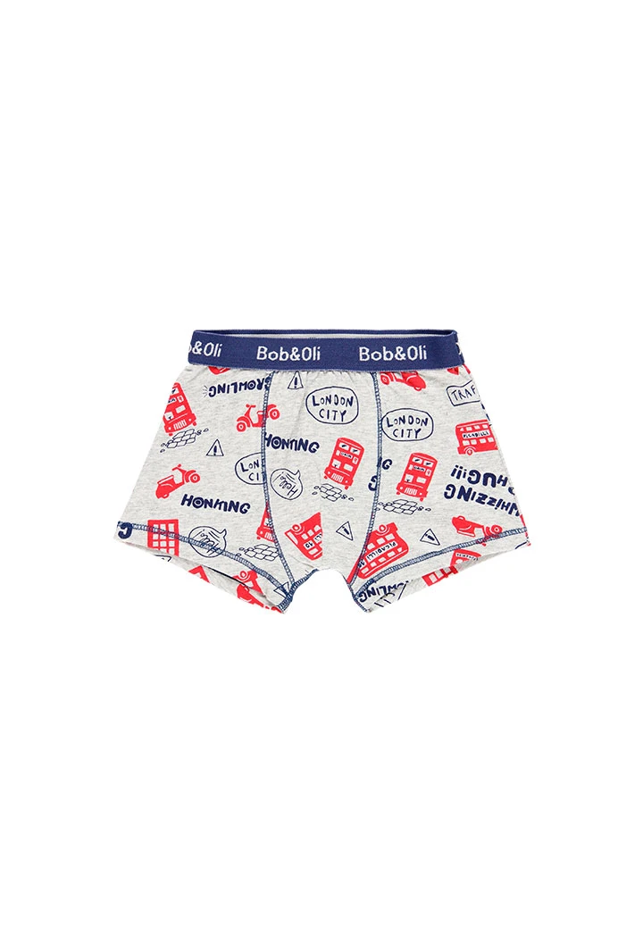 Pack 3 boxers for boy - organic