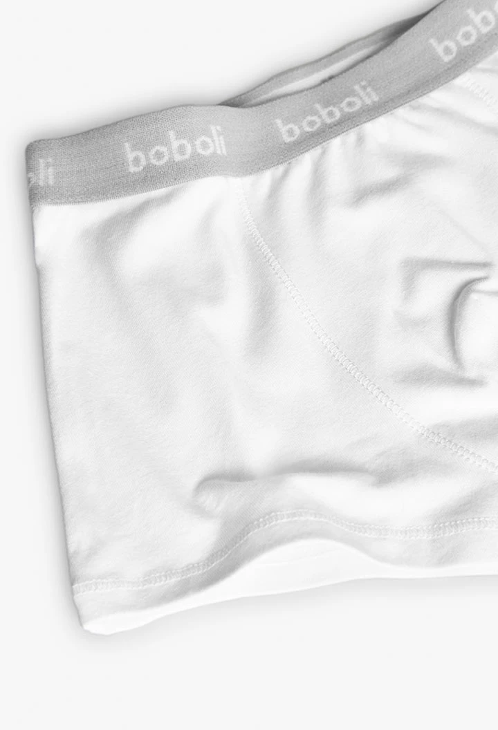 Pack 3 boxers de niño en blanco