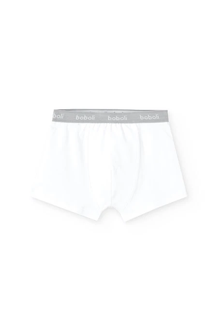 Pack 3 boxers para menino em branco