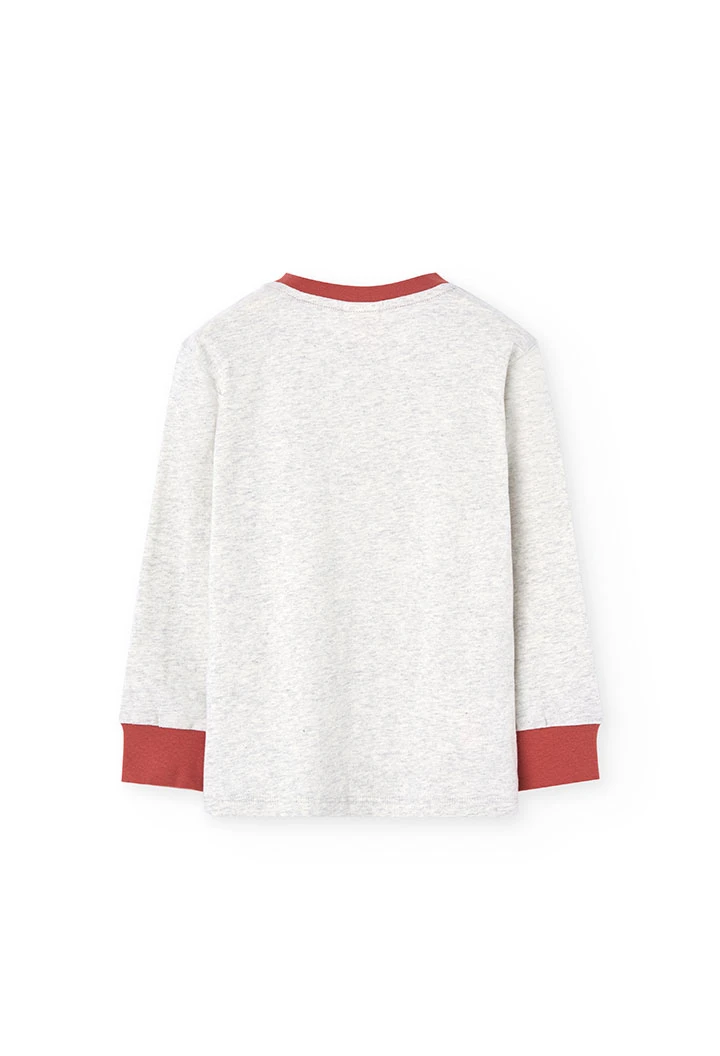 Pyjama en maille pour garçon avec motif