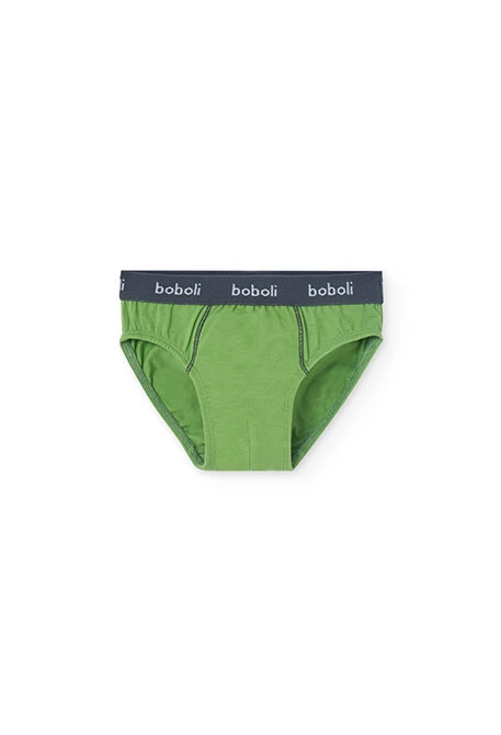 Paquet de 3 slips en jersey pour garçon en couleur orange