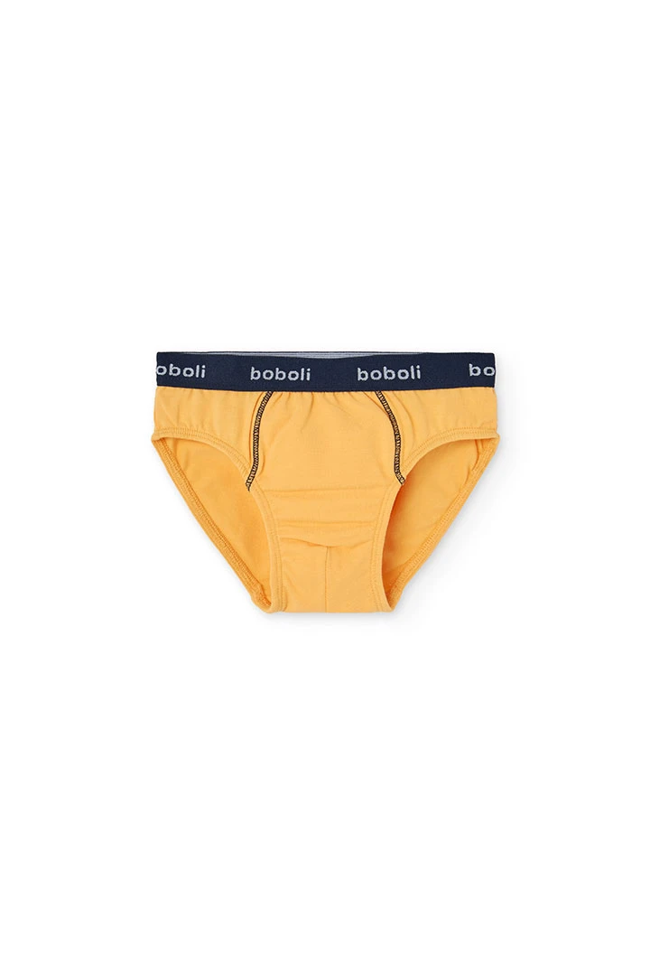 Pacco di mutande a maglia per bambino di colore giallo