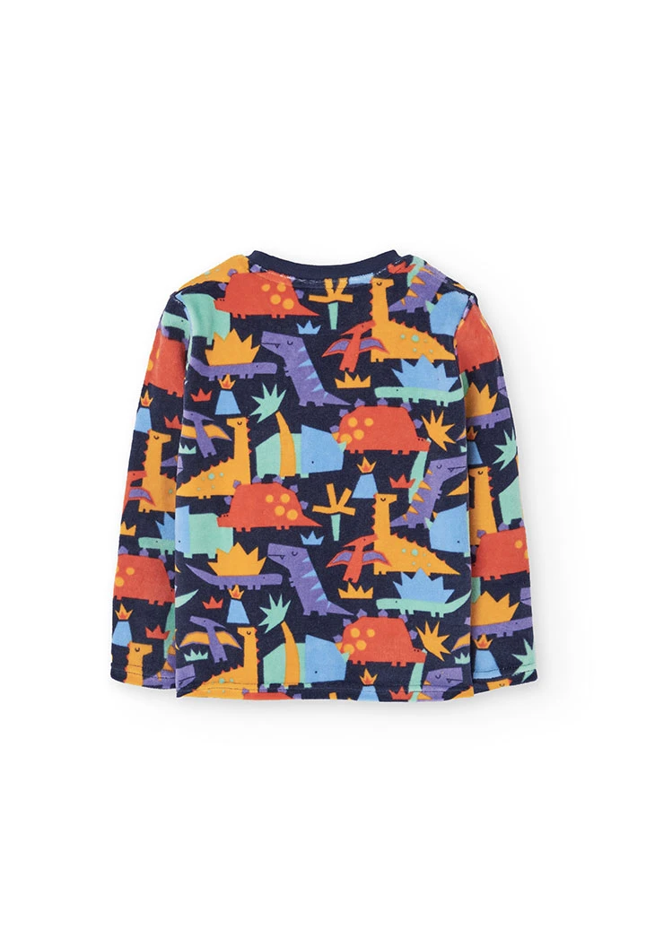Velvet dinosaur pyjamas for boys