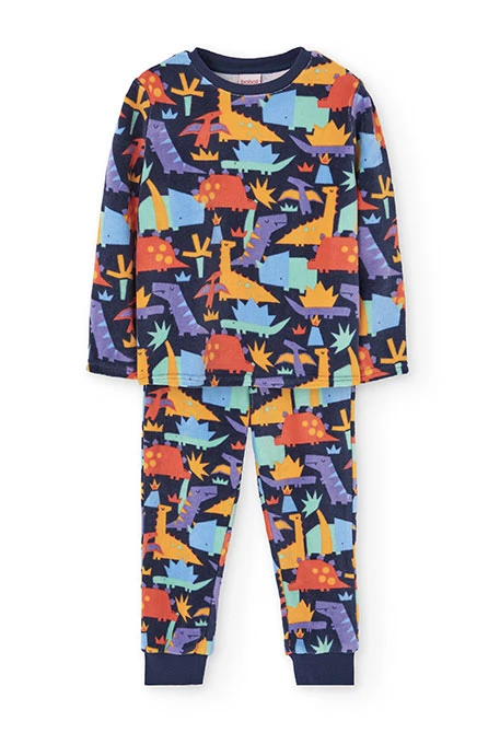 Pyjama garçon velours dinosaures