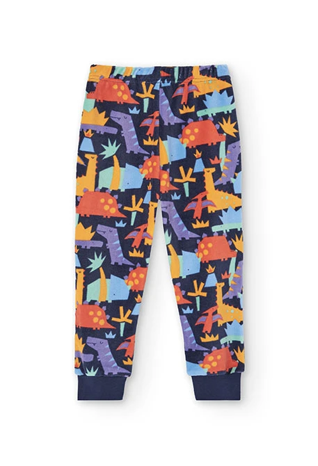 Samt-Pyjama Jungen Dinosaurier
