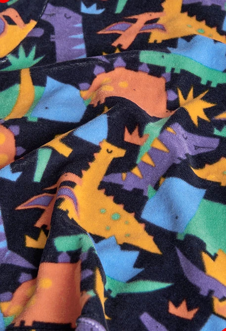 Velvet dinosaur pyjamas for boys