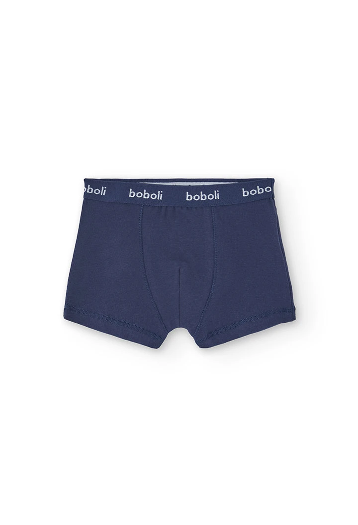 Blue dinosaur knit boxers