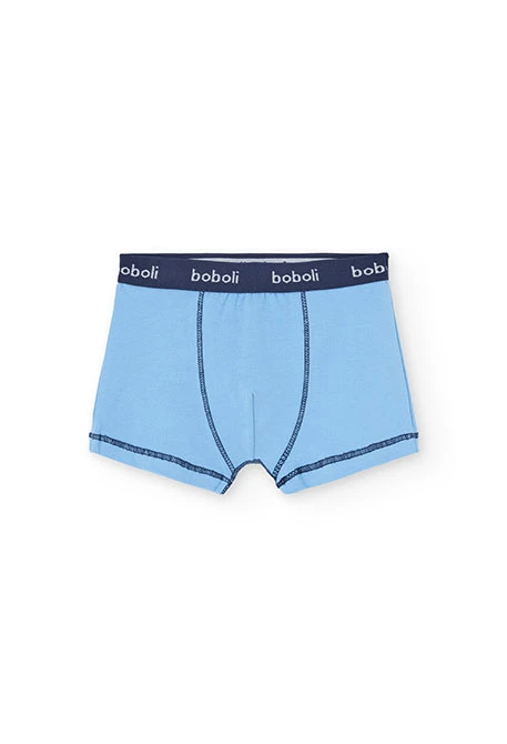 Boxers de malha dinossauros azul