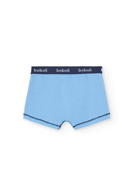 Blue dinosaur knit boxers