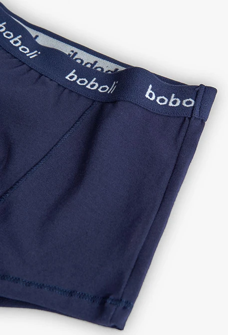 Boxers en maille dinosaures bleu