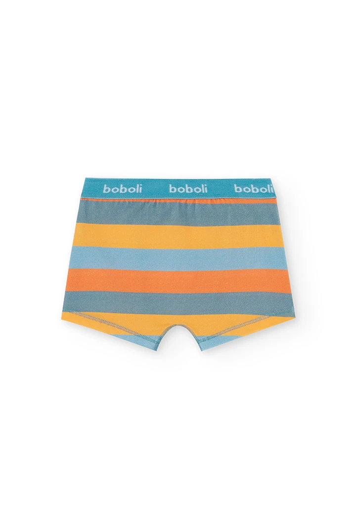 Boxers azul riscas dados