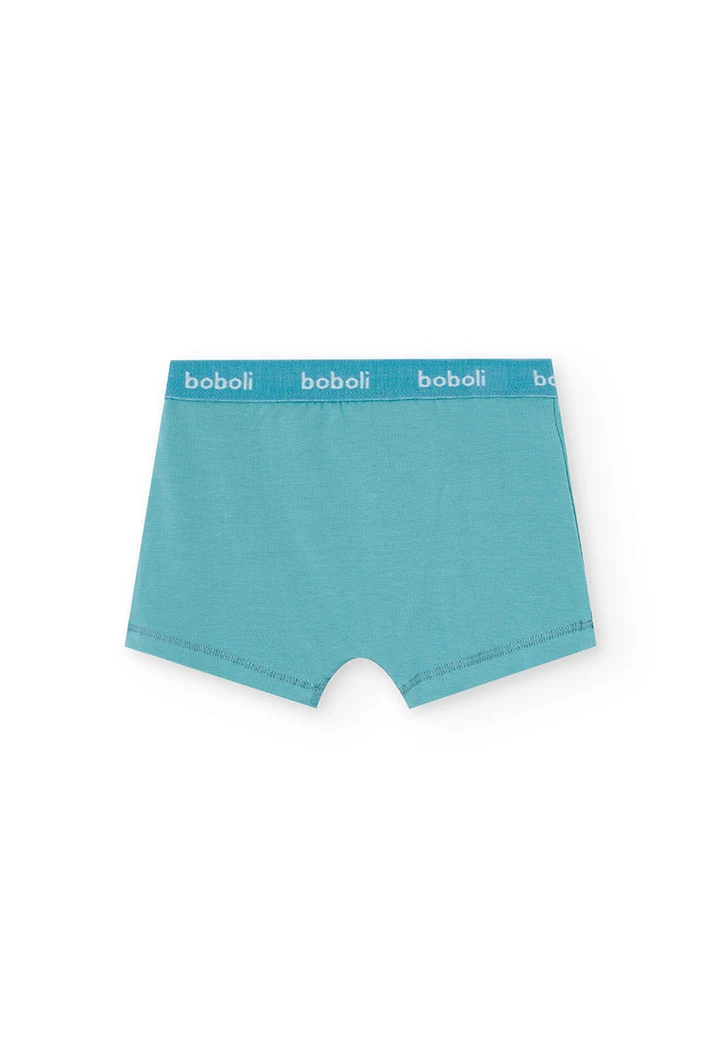 Blue striped dice boxers