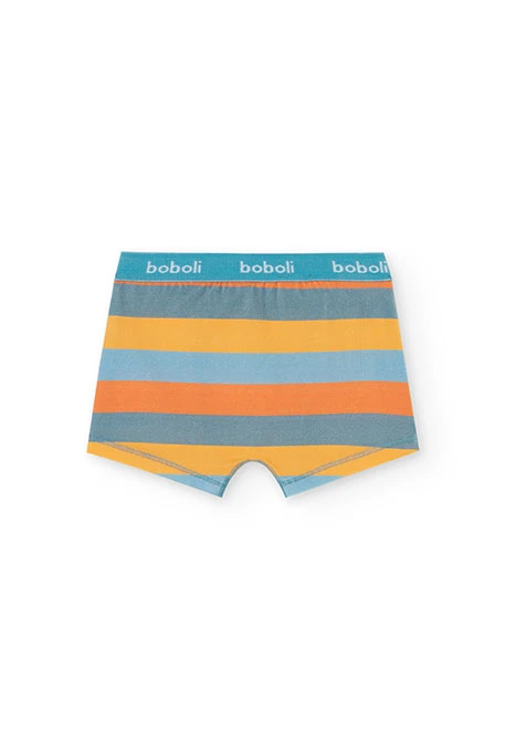 Blue striped dice boxers