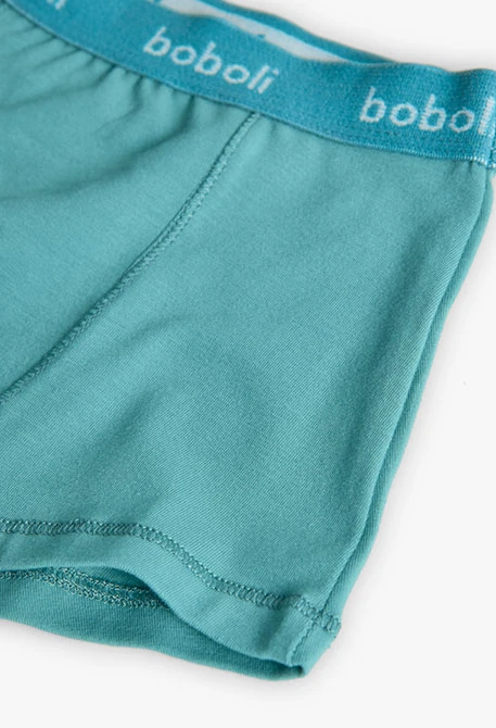 Boxer blu a righe con dadi