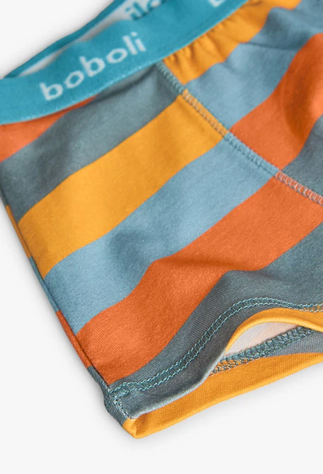 Boxers bleu à rayures dés