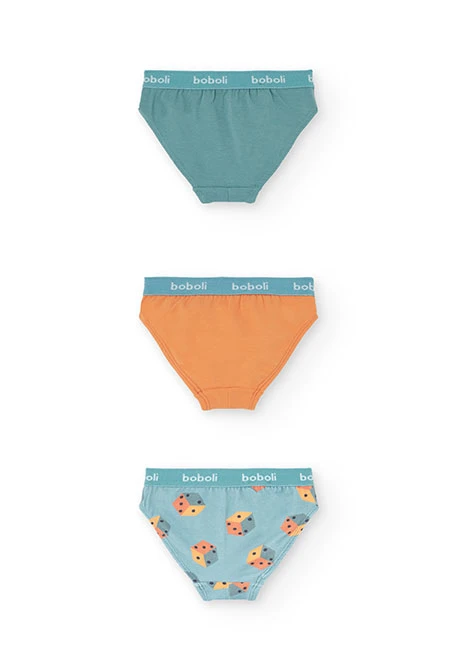 Blau gestreifte Boxershorts mit Würfeln