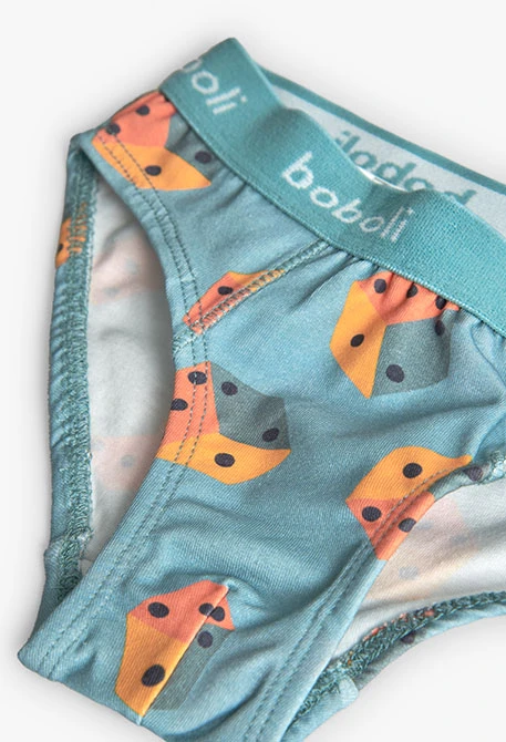 Blue striped boxers with dice