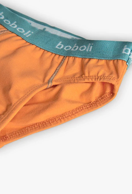 Blau gestreifte Boxershorts mit Würfeln