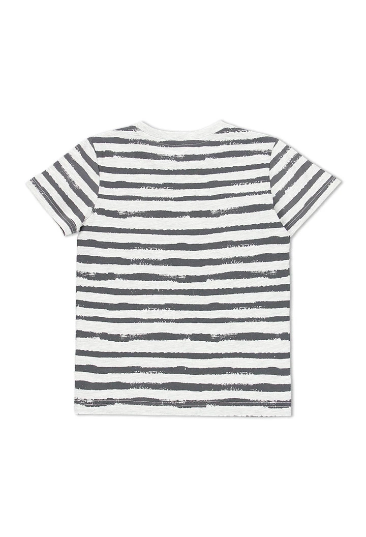 Pyjama en tricot à rayures pour garçon