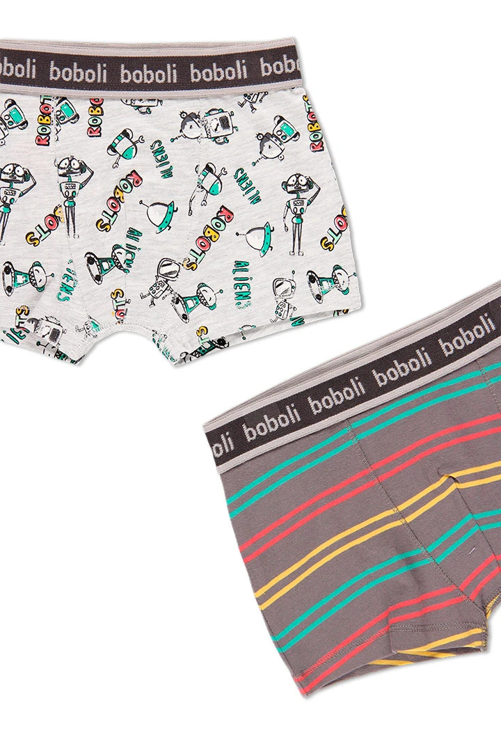 Pack de 3 boxers maille pour garçon
