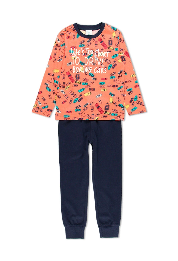 Pyjama en tricot voitures pour garçon