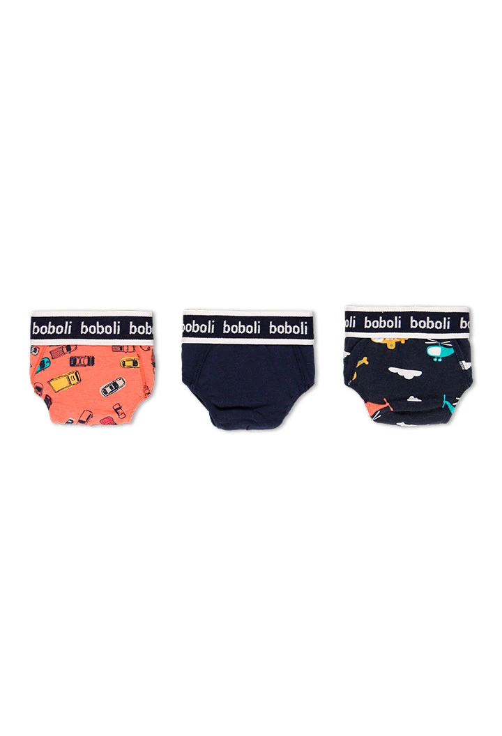Pack de 3 slips maille pour garçon
